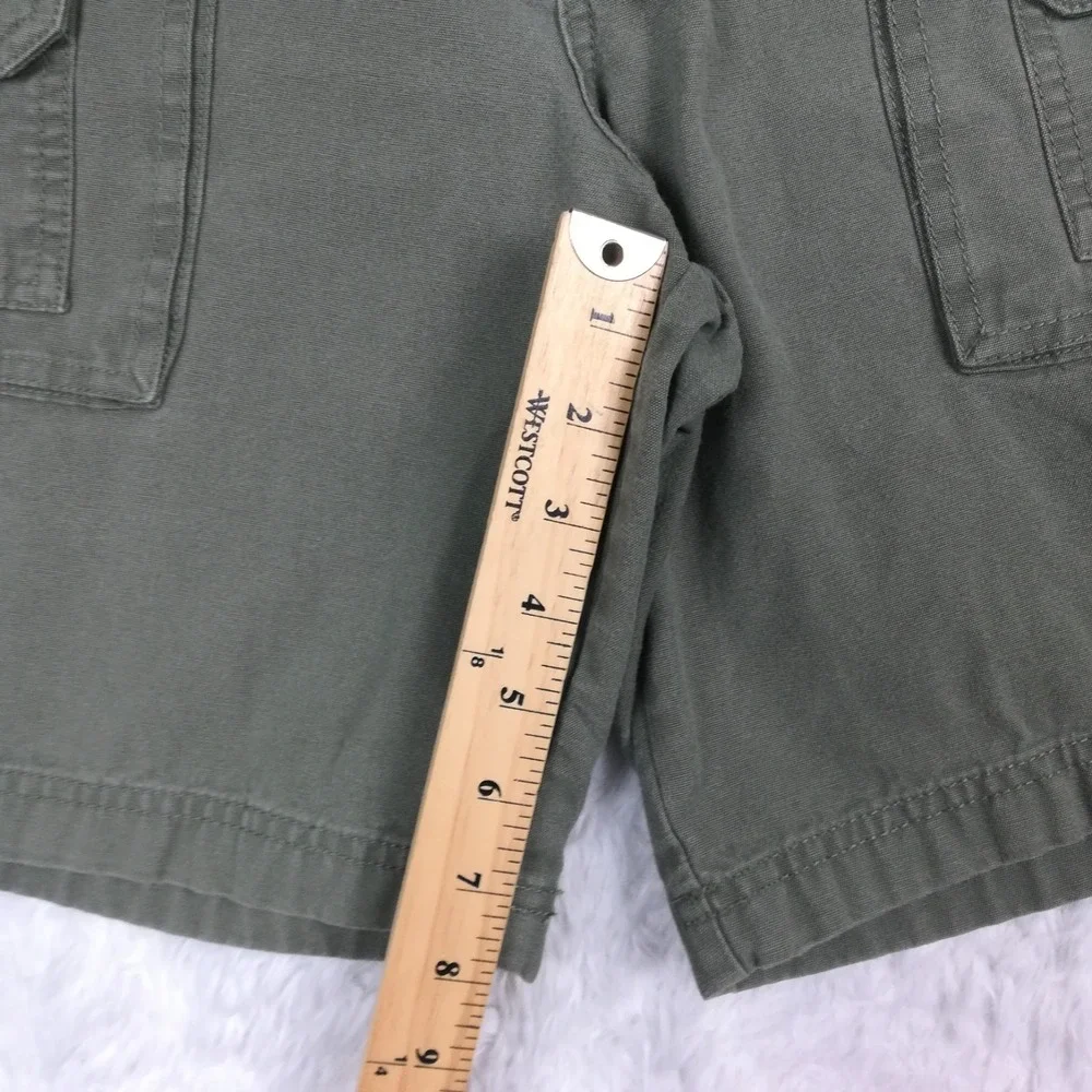 Gander Mountain‎ Mens Cargo Utility Shorts 8 Pocket Army Green Hiking Trail 34